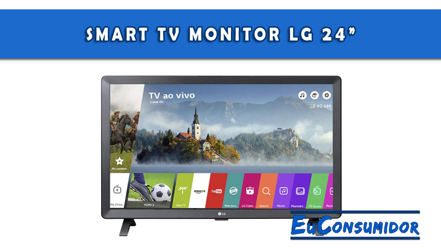 Smart TV Monitor LG de 24"